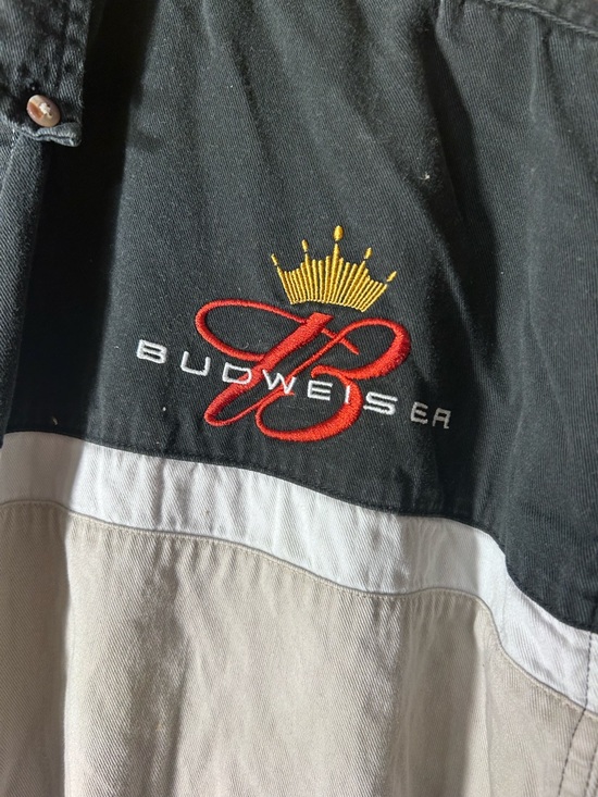 Vtg NASCAR Dale Jr Tri-Tone Button Down Shirt - Picture 4 of 8